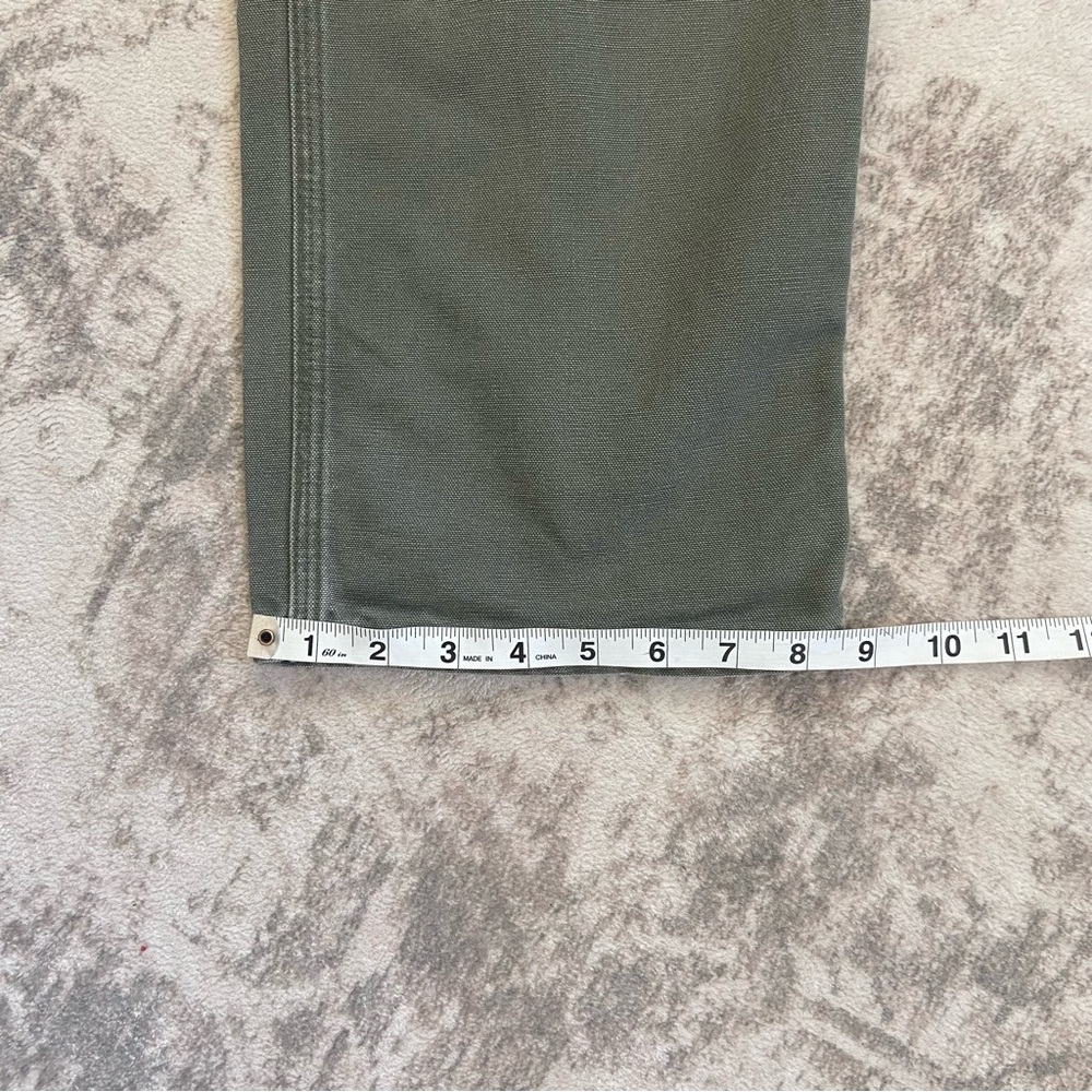 Carhartt Men's Rugged Relaxed Fit Olive Green Cargo Carpenter Pants 34x32 - Picture 10 of 12